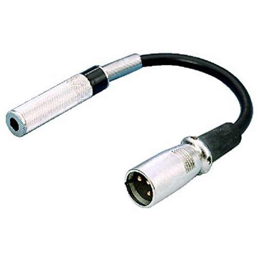 Monacor Audiokabel 1 jack 6,3 MM (F) naar 1 XLR (M) 15 cm Monacor MCA-15/2