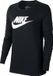 Nike Sportswear Essential Icon Futura Lange Mouwenshirt Vrouwen Zwart - Maat S