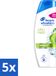 Head & Shoulders Apple Fresh Shampoo - 400 ml - Lot économique - 5 pièces