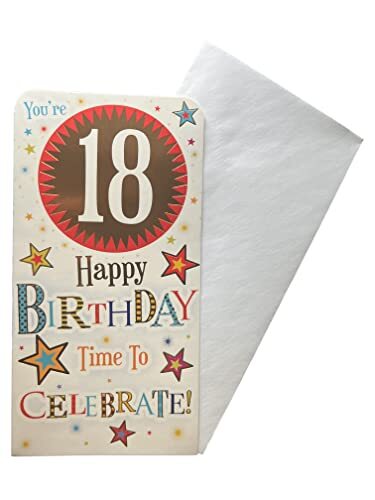 Xpress Yourself Xpress Yourself Tijd om te vieren leeftijd 18e verjaardag luxe cadeau geld portemonnee kaart
