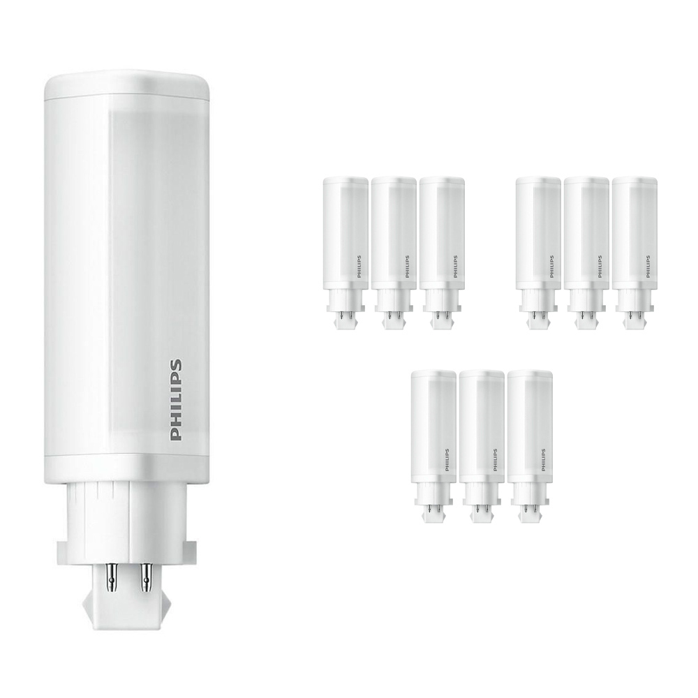 Philips Voordeelpak 10x CorePro PL-C LED 4.5W 840 | Koel Wit - 4-Pin - Vervangt 10W & 13W