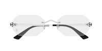Cartier Ct0599o Lunettes de vue femme argent géométrique 56mm