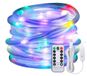 Chaîne lumineuse LED USB, 10 mètres, 100 LED, IP65, 8 modes, minuterie, télécommande