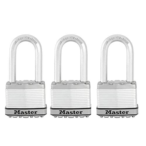 Master Lock M1XTRILH Magnum hangsloten met dezelfde sleutel, 3 stuks