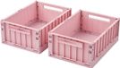 Liewood Weston Boîte de rangement M - 2 pièces - Rose Blush