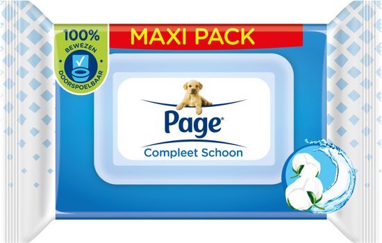 Page - Vochtig Toiletpapier - Fresh - Maxi - 76 Stuks