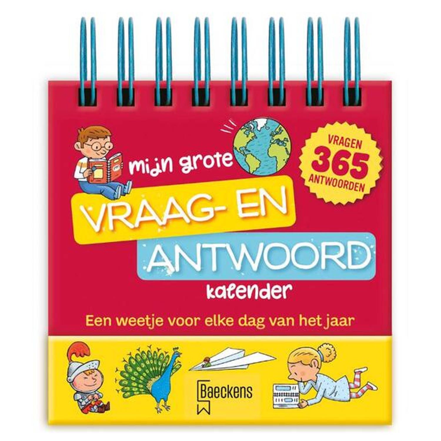 Mijn grote vraag- en antwoord kalender - rood