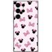 Maniacase Housse de protection Samsung Galaxy S25 Ultra Minnie, nœud fond rose