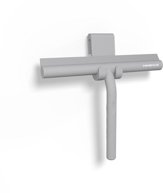Minismus Raamwisser met Ophanghaak - Grijs - 21cm - Siliconen