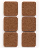 Inofix Patches 31 x 31 mm Felt Sticker 6 Pieces Marron