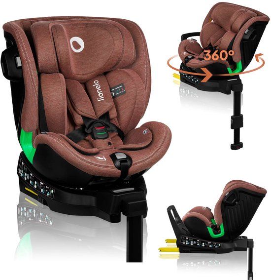 Lionelo Harmony - i-Size Autostoel 4in1 - 360° Draaibaar - Rood