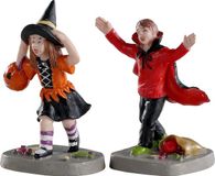 Lemax Terrified Trick-or-treaters Set Of 2