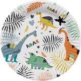 Folat - Borden (papier) - Dino Roars (8 stuks)