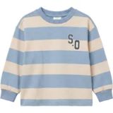 s.Oliver Sweatshirt rayé coupe droite avec détail imprimé - intérieur gratté enfant