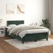 Maison Exclusive - Sommier à lattes de lit et matelas vert foncé 120x200cm velours