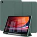 Casemania Hoes Geschikt voor Samsung Galaxy Tab A11 Plus (11 pouces) - Vert Foncé - Tri Fold Tablet Case - Smart Cover