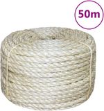 vidaXL Touw 8 mm 50 m 100% sisal Bruin
