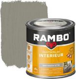 Rambo Pantserlak Interieur - Transparant Zijdeglans - Greywash - 0.25L