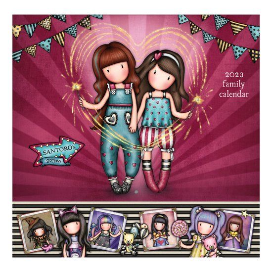 Kalender Gorjuss Fireworks 2023 (30 x 30 x 0,2 cm)