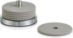 Zeller Glazenonderzetters - 6x stuks - grijs - siliconen - 10 cm