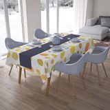 Bonamaison Tafelkleed, Anti-Mold, Sneldrogend, Waterdicht, 100% Polyester Tafellaken, Willekeurig patroon, 140 x 200 Cm
