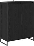 vidaXL Schoenenkast Zwart Eiken 79 x 36 x 100 cm