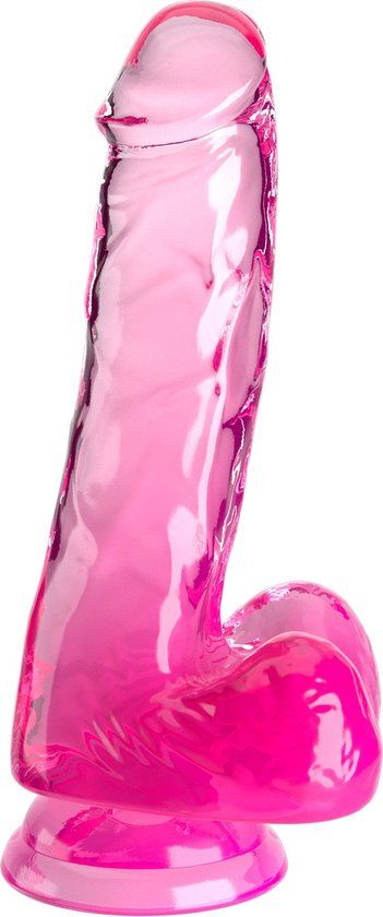 King Cock Clear 6" Cock With Balls, 17,8 cm dildo