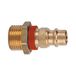 Riegler Unieke nippel NW 7,8, messing blank, G 1/4 AG, rood, werkdruk 0-35 bar, medium/omgevingstemperatuur. -20 °C tot 100 °C