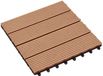 vidaXL Terras Tegel Teakhout 30 x 30 cm WPC