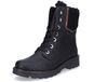 Rieker Dames Veterboot Zwart