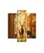 Homemania Wandafbeelding, hert, 3 stuks, dieren, woonkamer, slaapkamer, meerkleurig, 57 x 0,3 x 60 cm, HM203MDF192, MDF