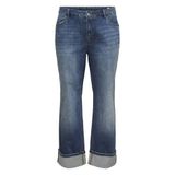 VERO MODA CURVE Plus Size straight leg jeans - donkerblauw
