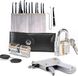 Set de déplace-filets transparent – Crochets et clés – Kit de démarrage pour serruriers – Argent