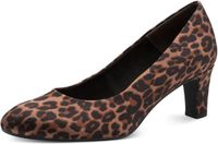 Tamaris damespumps 1-22418-41-3A0 Vrouwenschoenen veganistisch Textiel luipaard