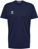 Hummel Heren T-Shirt Ronde hals geborduurd logo Regular fit basis Sportshirt