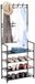 Merkloos Relaxdays Kapstok met schoenenrek - 150,5 x 59,5 x 25 cm - staand