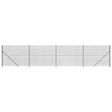 vidaXL Gaashek met flens 1,6x10 m antracietkleurig