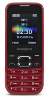 Swisstone SC 230 - Rood - Dual SIM - 1.77" - Entry-level phone