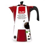 Ibili Bahia Cafetière Italienne 12 Tasses Transparent Rouge
