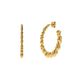 Lucardi Dames Stalen goldplated oorringen harten