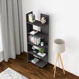 en.casa Boekenkast Vireftere 176x62x29 cm grijs