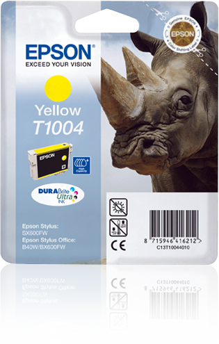 Epson T1004 Yellow Ink Cartridge - DURABrite Ultra Ink - 11ml - C13T10044010
