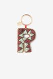 Sissy-Boy - Donkerrode bag charm letter R