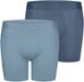 Sloggi Men SLG Base Soft Short - heren boxershort korte pijp (2-pack) - licht- en middenblauw