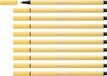 Stabilo Stylo feutre 68/23 Jaune clair | 10 pièces