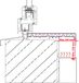 vidaXL Raamdorpel Marmeren textuur 140 x 25 x 4,5 cm PVC