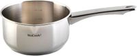 Wecook! Steelpan, 14 cm, kleine pan, inductie, 1,1 l, roestvrij staal, stapelbaar, voor kleine porties, eenpersoons huishouden