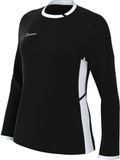 Nike Academy 25 Dri-Fit maillot à manches longues de football pour femmes, col rond, noir/noir/blanc/blanc, HM0744-010, M