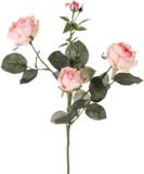 Top Art Roos Ariana Kunstbloem - Roze - 73 cm