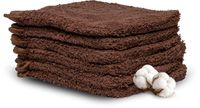 Miss Towels Hotelkwaliteit Washandje Set - Chocolade Bruin - 6 stuks